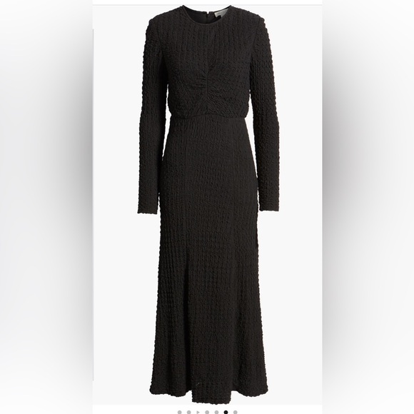 Mila Mae Textured Long Sleeve Midi Dress - Picture 1 of 11
